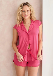 Fleur't Shortie PJ Set (Azalea)