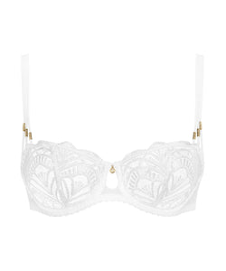 Aubade Vibes Half Cup Underwire Bra (Black and Pearl)