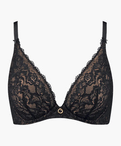 Aubade Rosessence Triangle Plunge Underwire Bra (Basic Colours)