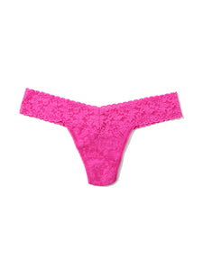Hanky Panky O/S Low Rise Signature Lace Thong Solid Colors