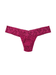 Hanky Panky O/S Low Rise Signature Lace Thong Solid Colors