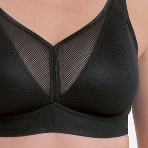 Anita Delta Pad Non-Underwire Sports Bra (Black)