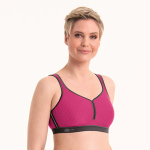 Anita Performance Non-Padded Non-Underwire Sports Bra (Pink/Anthracite)