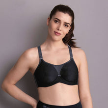 Load image into Gallery viewer, Anita Performance WireX Sports Bra with Underwire (Black, Smart Rose)
