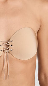 The Natural Lace-Up Adhesive Bra