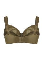 Load image into Gallery viewer, Ulla "Ulla" Full Coverage Embroidery Underwire Bra (Dark Olive)

