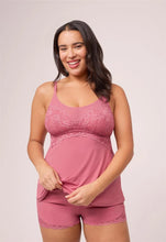 Load image into Gallery viewer, Montelle Full Bust Support Cami Short Set (Lipstick)
