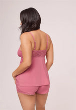 Load image into Gallery viewer, Montelle Full Bust Support Cami Short Set (Lipstick)
