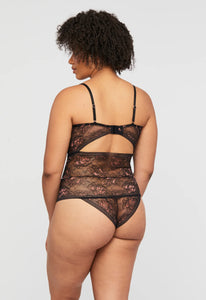 Enchanted Black Lace Bodysuit