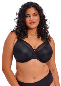 Elomi Smooth Seamless Non-Padded Underwire T-Shirt Bra (Nude + Black + Red)