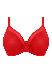 Elomi Smooth Seamless Non-Padded Underwire T-Shirt Bra (Nude + Black + Red)