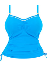 Load image into Gallery viewer, Fantasie East Hampton Underwire Adjustable Side Tankini (Blue Diamond)
