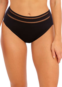 Fantasie East Hampton Matching High-Waist Bikini Brief (Black)