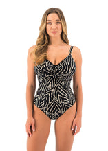 Load image into Gallery viewer, Fantasie Silhouette Island Underwire Twist Front One-Piece Swimsuit (Monochrome)
