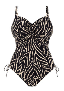 Fantasie Silhouette Island Underwire Twist Front One-Piece Swimsuit (Monochrome)