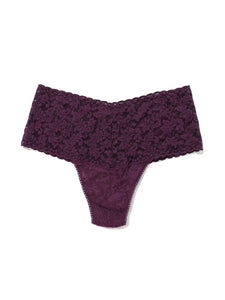 Hanky Panky O/S Retro Thong Signature Lace Solid Colors