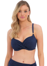 Load image into Gallery viewer, Fantasie Ottawa Twist Front Full Cup Underwire Bikini Top (Black, Ink, Pacific Blue)

