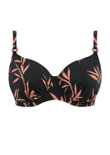 Load image into Gallery viewer, Fantasie Luna Bay Lacquered Black Full Cup Underwire Bikini Top
