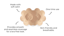 Load image into Gallery viewer, The Natural Satin Nipple Covers (Nude, Black, Leopard Print)
