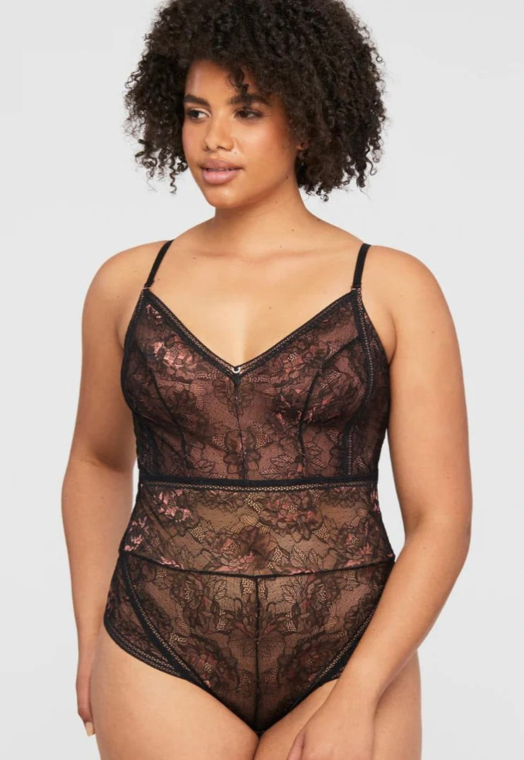 Enchanted Black Lace Bodysuit