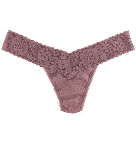 Hanky Panky O/S Low Rise Daily Lace Thong Solid Colors