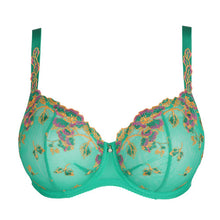 Load image into Gallery viewer, Prima Donna SS24 Lenca Sunny Teal Balcony Vertical Seam Underwire Bra
