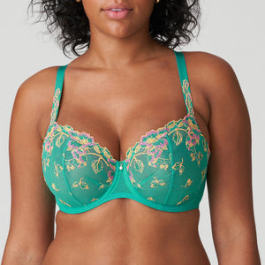 Prima Donna SS24 Lenca Sunny Teal Balcony Vertical Seam Underwire Bra