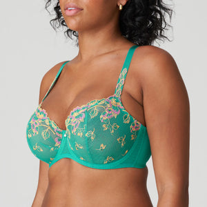 Prima Donna SS24 Lenca Sunny Teal Balcony Vertical Seam Underwire Bra