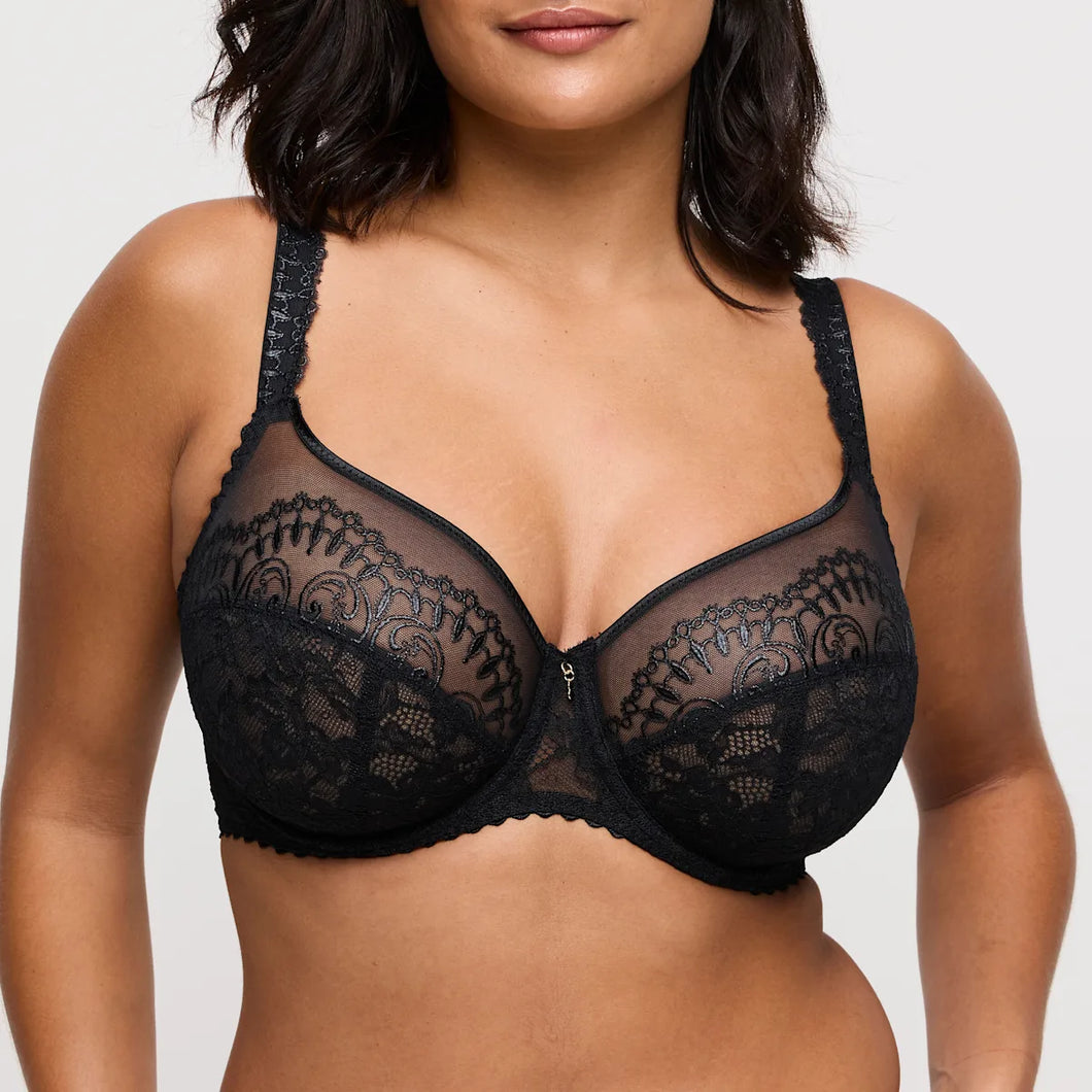 Prima Donna FW25 Shimla Black Balcony Vertical Seam Underwire Bra