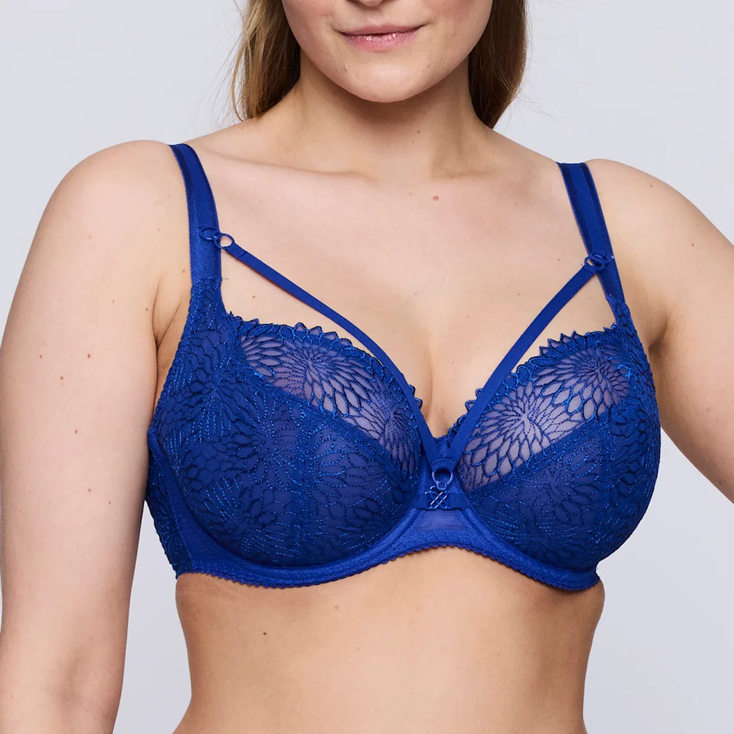 Prima Donna SS25 Sophora Blue Print Removable String Tulip Seam Underwire Bra