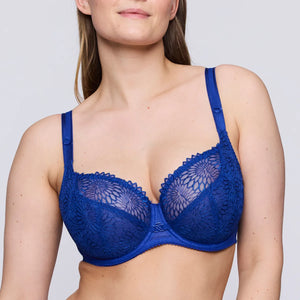 Prima Donna SS25 Sophora Blue Print Removable String Tulip Seam Underwire Bra