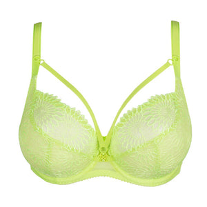 Prima Donna SS24 Sophora Lime Green Removable Strings Tulip Seam Underwire Bra