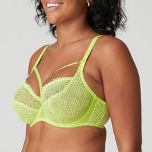 Load image into Gallery viewer, Prima Donna SS24 Sophora Lime Green Removable Strings Tulip Seam Underwire Bra
