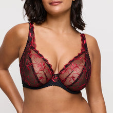 Load image into Gallery viewer, Prima Donna FW25 Springdale Black Rose Plunge Underwire Bra
