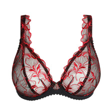 Load image into Gallery viewer, Prima Donna FW25 Springdale Black Rose Plunge Underwire Bra
