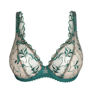 Prima Donna FW24 Springdale Jasper Green Plunge Underwire Bra