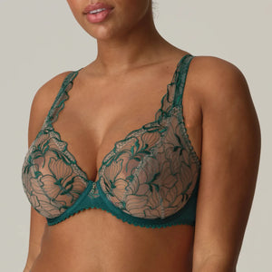 Prima Donna FW24 Springdale Jasper Green Plunge Underwire Bra