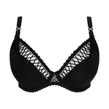 Load image into Gallery viewer, Prima Donna FW26 Jokko Black Half Padded Plunge Underwire Bra
