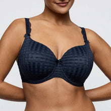 Load image into Gallery viewer, Prima Donna FW26 Madison Velvet Blue Padded Heartshape Underwire Bra

