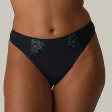 Load image into Gallery viewer, Prima Donna FW24 Deauville Velvet Blue Matching Thong
