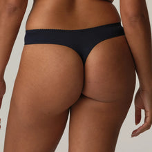 Load image into Gallery viewer, Prima Donna FW24 Deauville Velvet Blue Matching Thong
