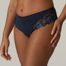 Load image into Gallery viewer, Prima Donna FW24 Deauville Velvet Blue Matching Luxury Thong
