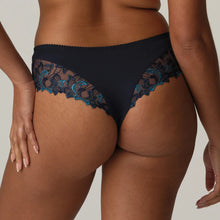 Load image into Gallery viewer, Prima Donna FW24 Deauville Velvet Blue Matching Luxury Thong
