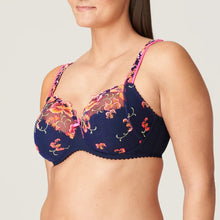 Load image into Gallery viewer, Prima Donna FW23 Devdaha Velvet Blue Full Cup Underwire Bra
