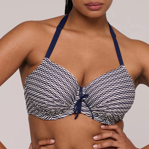 Prima Donna Swim SS25 Kalba Water Blue Padded Balcony Underwire Bikini Top