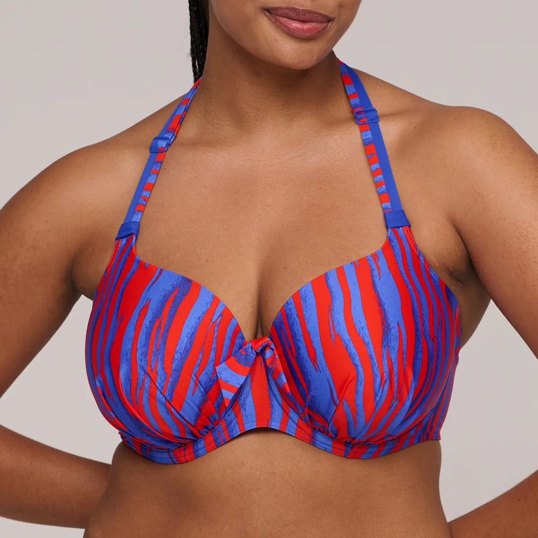 Prima Donna Swim SS25 Skudai Wild Stripes Padded Heartshape Underwire Bikini Top