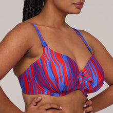 Load image into Gallery viewer, Prima Donna Swim SS25 Skudai Wild Stripes Padded Heartshape Underwire Bikini Top
