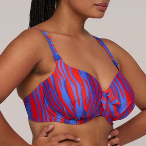Prima Donna Swim SS25 Skudai Wild Stripes Padded Heartshape Underwire Bikini Top