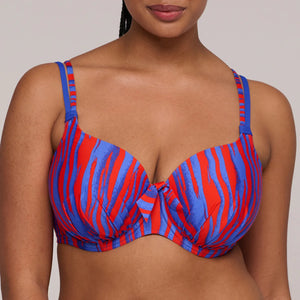 Prima Donna Swim SS25 Skudai Wild Stripes Padded Heartshape Underwire Bikini Top