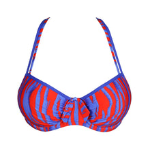 Load image into Gallery viewer, Prima Donna Swim SS25 Skudai Wild Stripes Padded Balcony Underwire Bikini Top
